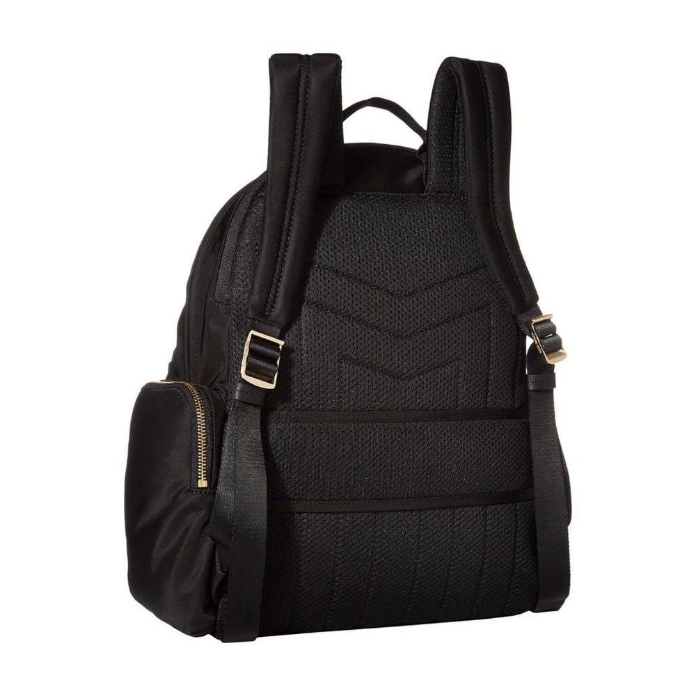 Michael Kore Black Prescott Large Nylon Gabardine Backpack New Sealed - Picture 8 of 12